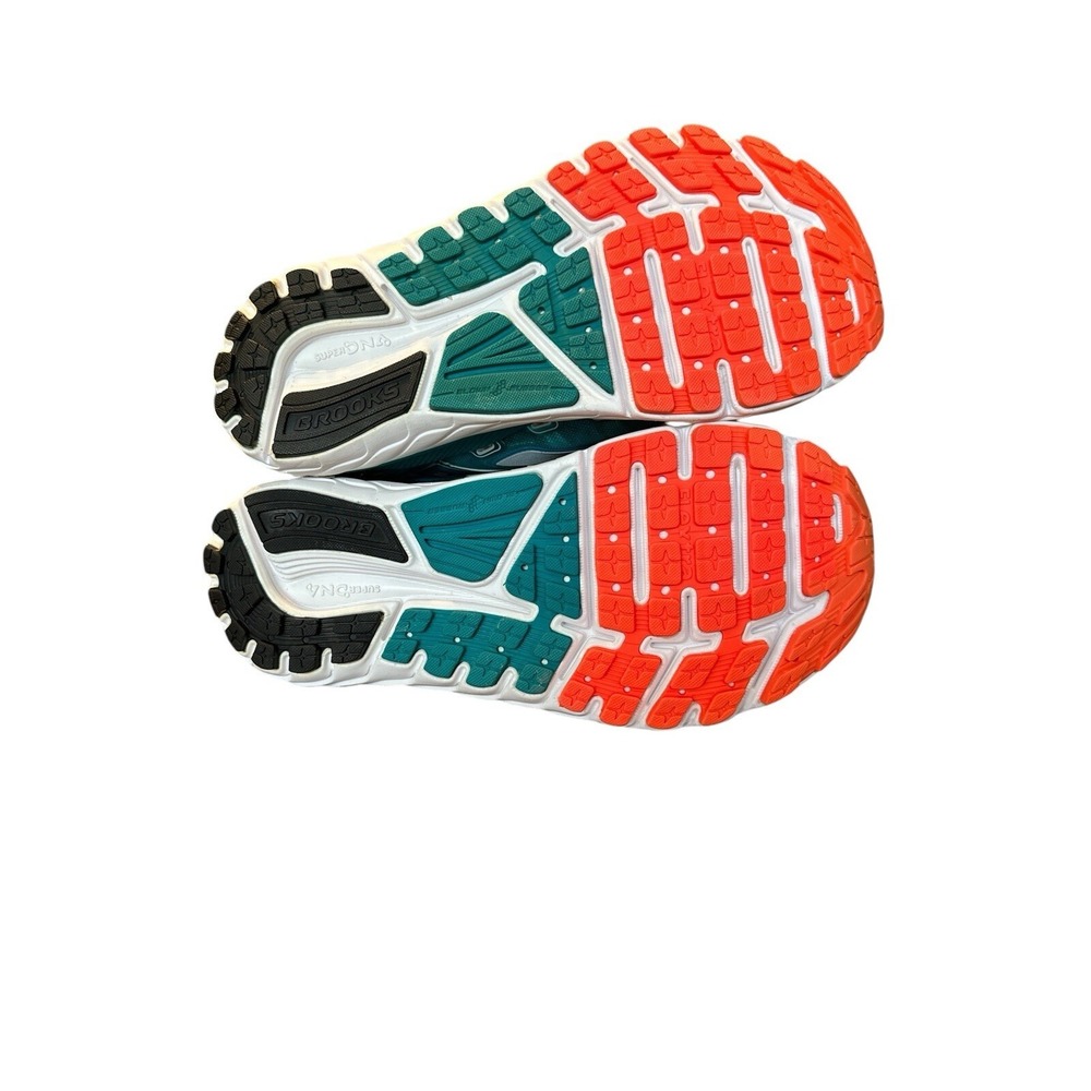 Brooks Transcend 2 Womens 6.5 Running Shoes Athletic Sneakers Teal Orange Walk - Picture 6 of 8